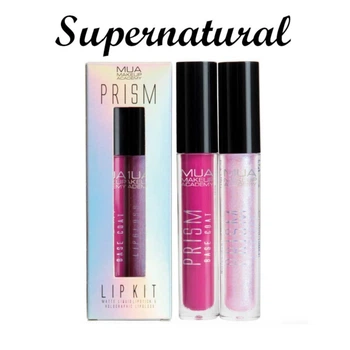 Помада+Блеск Набор для губ MUA Makeup Academy Prism 2pc Lip Kit Supernatura Розовый