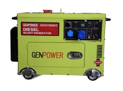 Генератор дизельний однофазний 5.6 кВт GenPower GDG 7000 EC Туреччина