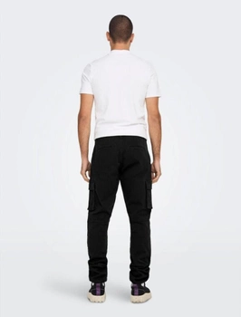Чоловічі штани карго тактичні чорні 32 (48 розмір)