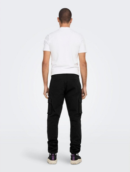 Чоловічі штани карго тактичні чорні 38 (54 розмір)