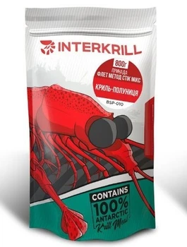 Прикормка Interkrill Флет Метод Стік Мікс Криль-полуниця 10800г арт BSP-010