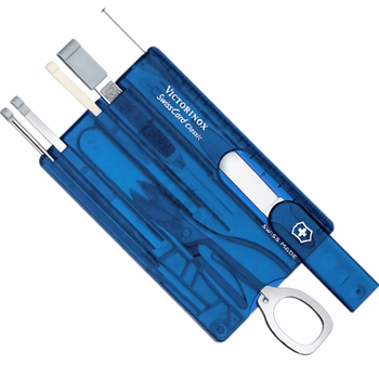 Нож Victorinox SwissCard Transparent Blue (0.7122.T2)