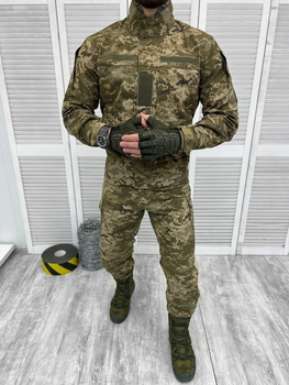 Тактичний військовий костюм Статутний ГОСТ ( Кітель + Штани ), Камуфляж: Піксель ЗСУ, Розмір: S