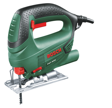Лобзик електричний Bosch PST 650, 500 Вт, 65 мм глибина різу + полотно T144 D + кейс (06033A0720)