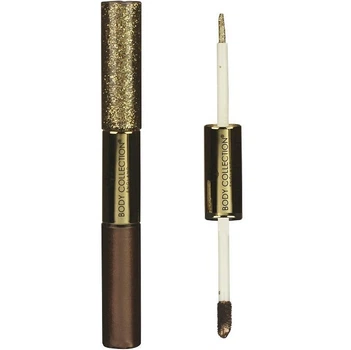 Стойкие жидкие двухсторонние тени для век Body Collection Double-Sided Liquid Metallics Cream Eyeshadow & Glitter Liner - Golden Age