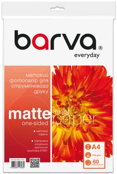 Фотобумага Barva Everyday Матовая A4 105 г/м2 60 л (IP-AE105-312)