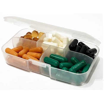 Таблетниця (органайзер) для спорту Trec Nutrition Pillbox "stronger together" Transparent