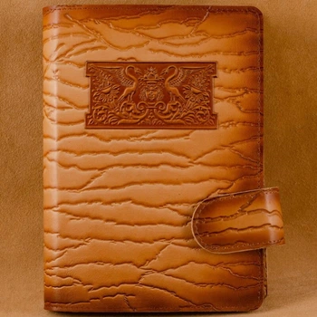 Ежедневник кожаный со сменным блоком Палаццо коричневый А5 Maple