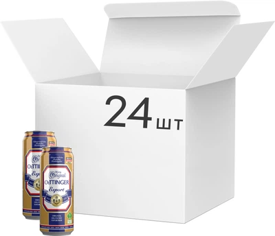 Упаковка пива Oettinger Export 5.4% 0.5 л x 24 шт (4014086020339)