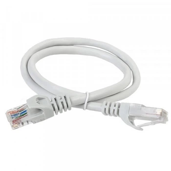Патч-корд Kingda PAUT3050 UTP Cat.5e CCA 0.5м серый