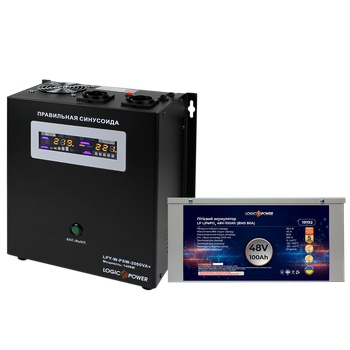 Комплект резервного питания LP (LogicPower) ИБП + литиевая (LiFePO4) батарея (UPS W5000VA + АКБ LiFePO4 5376W)
