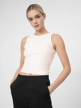 Топ жіночий 4F Tshirt F716 4FSS23TTSHF716-83S M Бежевий (5904698243136)