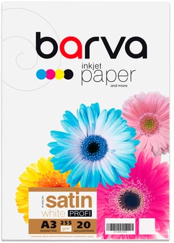 Фотобумага Barva Profi Белый Сатин А3 255 г/м2 20 л (IP-BAR-P-V255-370)