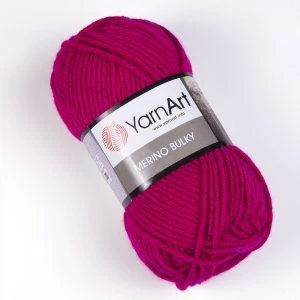 Турецкая пряжа Yarnart Merino balki (мерино балки) толстая пряжа - 8041 малина