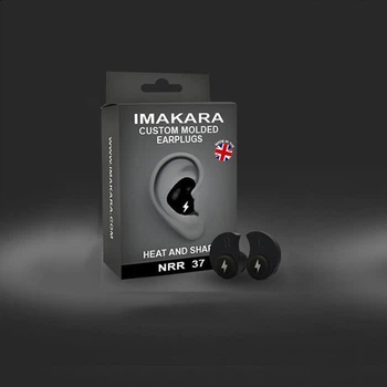Беруши многоразовые индивидуальные Imakara Molded NRR37, Black (122830)
