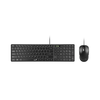 Комплект клавиатуры и мыши Genius SlimStar USB Черный (C-126)