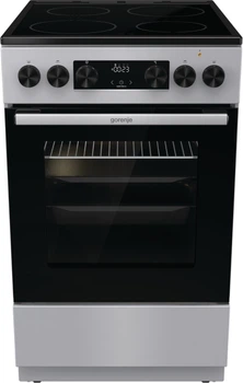 Плита Gorenje електрична склокерамічна, 70л, 50x60см, дисплей, програматор, сірий