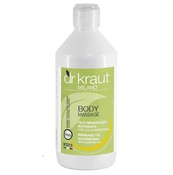 Масажне мигдальне масло для тіла Dr. Kraut Elasticizing massage oil with sweet almonds oil 500 мл