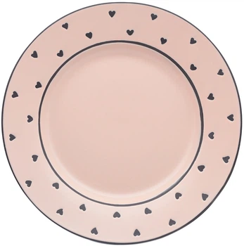 Тарелка обеденная MBM HOME 23 см Розовая (KP-40 LIGHT PINK)