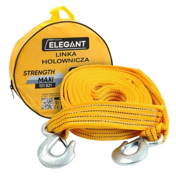 Трос буксировочний 6т 6м *50ММ п-пропилен сумка ELEGANT (жовтий) [EL 101 821]
