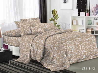 Евро комплект постельного белья Vital - Textile Бязь 3D Premium 200х220 см (BPe-187-00)