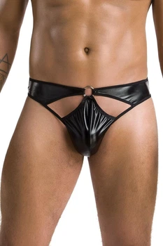 Мужское эротическое бельё трусики тонг латекс 033 THONG PAUL Чёрный XXL/XXXL - Passion ( SO7572 )