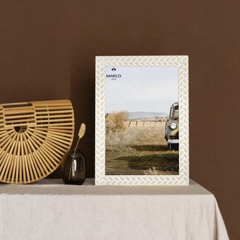 Фоторамка MARCO DECOR 2712E - 354 30х40 см, белая с текстурой дерева