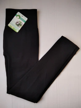 Лосины Greenice с широким поясом черные хлопок L\XL 3112