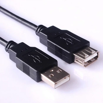 Кабель Kingda KDUSB2004-2M USB AM-AF продовжувач 2.0м чорний