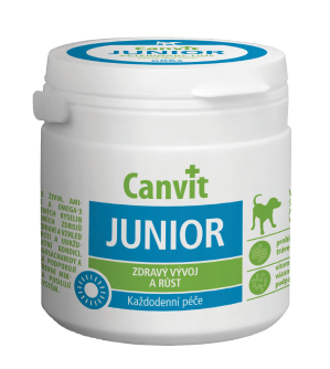 Витаминная добавка Canvit Junior for Dogs для поддержания здорового развития для щенков и молодых собак, 100 г