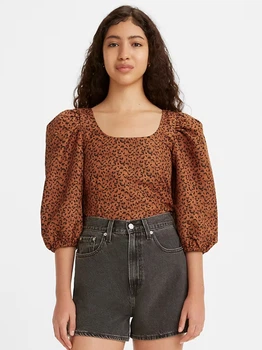 Топ женский Levi's 502363555 S Коричневый (1159777476)