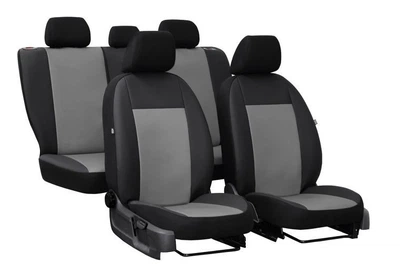 Авто чехлы из эко кожи CHERY Eastar 2003-2015 Pok-ter Road с серой вставкой