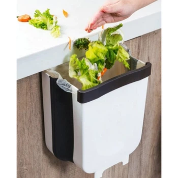 Сміттєвий контейнер Kitchen складаний Flexible Bin і розкладний на двері, з ABS пластик білий (Ave-Flexible)