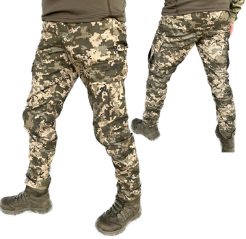 Летние тактические штаны пиксель, Брюки камуфляж пиксель ЗСУ, Военные штаны пиксель 58р.