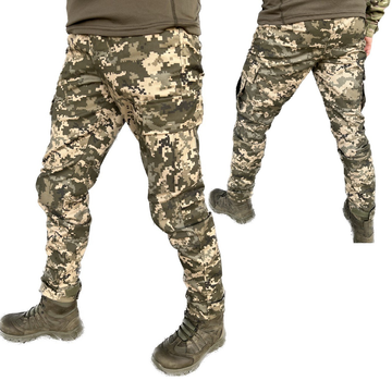 Летние тактические штаны пиксель, Брюки камуфляж пиксель ЗСУ, Военные штаны пиксель 56р.