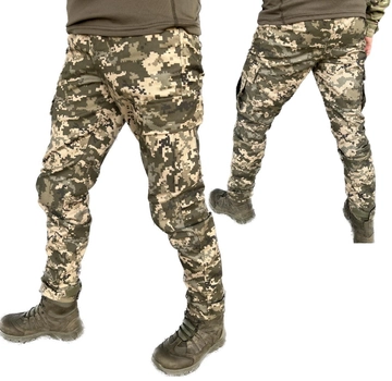 Летние тактические штаны пиксель, Брюки камуфляж пиксель ЗСУ, Военные штаны пиксель 48р.