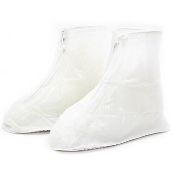 Резиновые бахилы Lesko SB-101 Белый 31 см на обувь от дождя грязи