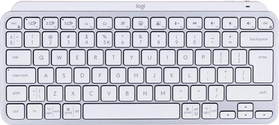 Klawiatura bezprzewodowa Logitech MX Keys Mini Wireless Illuminated Pale Grey (920-010499)