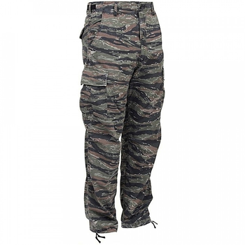 Брюки (Бавовна Ріпстоп) BDU - Cotton Ripstop Helikon-Tex Tiger Camo XS/Long Тактичні чоловічі