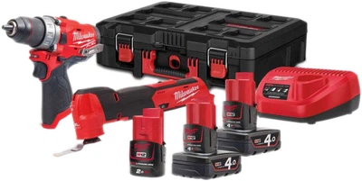 Набор аккумуляторных инструментов Milwaukee M12 FPP2AX-423P (4933478825)
