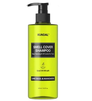 Шампунь Kundal для підлітків проти жирності All Day Smell Cover Teens Shampoo Lime Basil & Mandarin 400 мл 8809809426613
