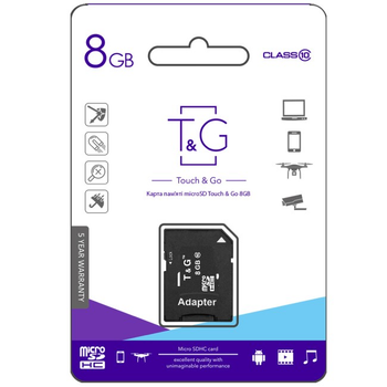 Карта памяти T&G 8 GB Class 10