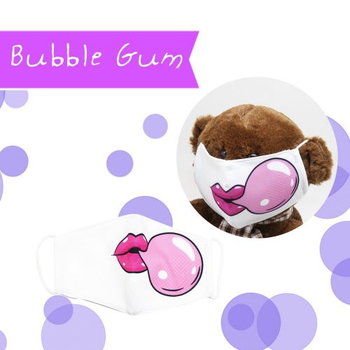 Багаторазова 4-х шарова захисна маска Bubble Gum розмір 3, 7-14 років (білий) MiC mask2NEW