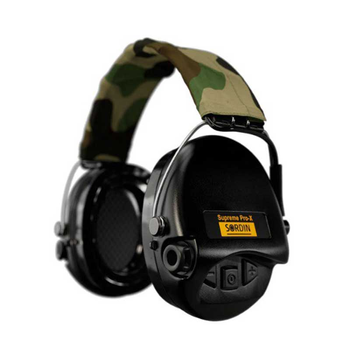 Професійні Активні Тактичні Навушники Sordin Supreme Pro-X Чорний (75302-X/CT-02-GS)