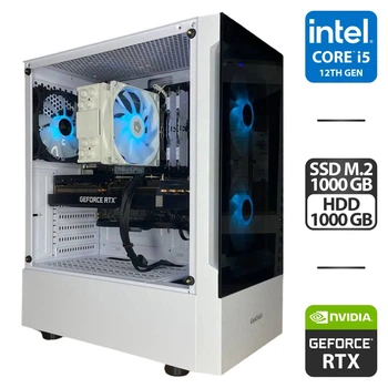 Игровой ПК Gamdias Talos E3 Tower / Core i5-12400F (6(12) ядер по 2.5-4.4GHz) / 16GB DDR4 / 1000GB SSD M.2 + 1000GB HDD / GeForce RTX 3070, 8GB GDDR6 256-bit / 750W