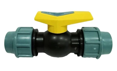 Кран 32х32 зажимной компрессионный Santehplast (KSP 32)