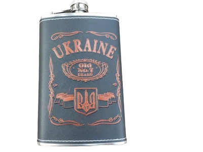Фляга 300 мл Красно-Черная Украина