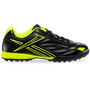 Сороконожки футбольные шиповки Lijin 803-2 размер 39 Black-Neon Green