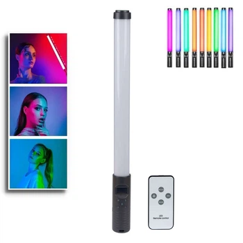 Лампа меч RGB LED Stick H1 для фото и видео палка для селфи с пультом световой жезл разноцветный 50 см