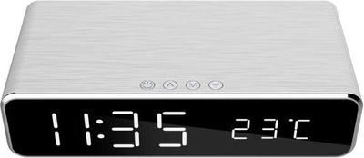 Цифровий годинник Gembird DAC-WPC-01 alarm clock Silver (OAVGEMBUD0002)